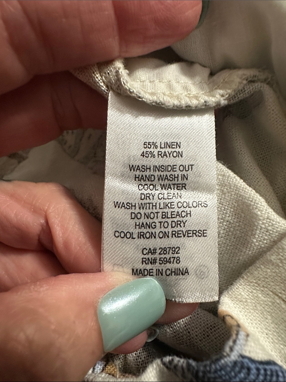 C&C California Cream Floral Tie-Waist Shorts linen blend size 10 - Picture 5 of 5